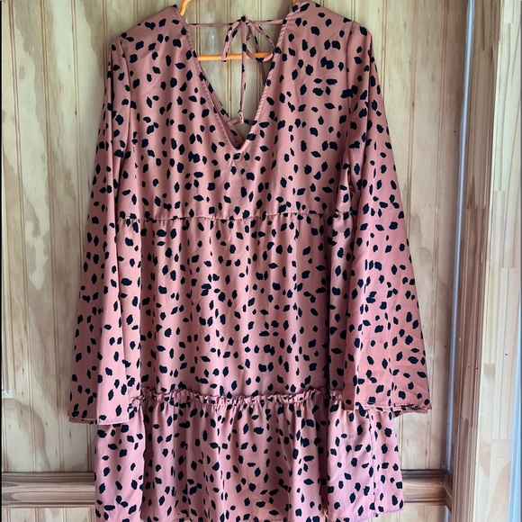 PEACH LOVE POLKA DOT DRESS - Picture 5 of 8